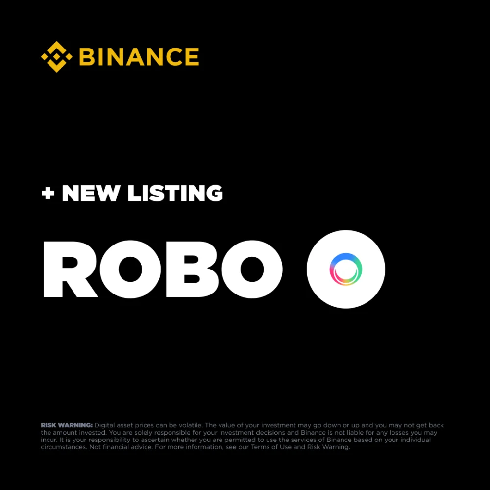 Binance Spotlights Fabric Protocol (ROBO) with Mainnet Listing, Signifying a Major Leap for Decentralized AI and Robotics
