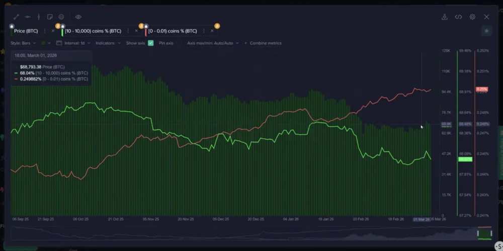 Bitcoin Faces Potential Deeper Correction as Whales Take Profit Amid Retail Accumulation and Significant ETF Outflows.
