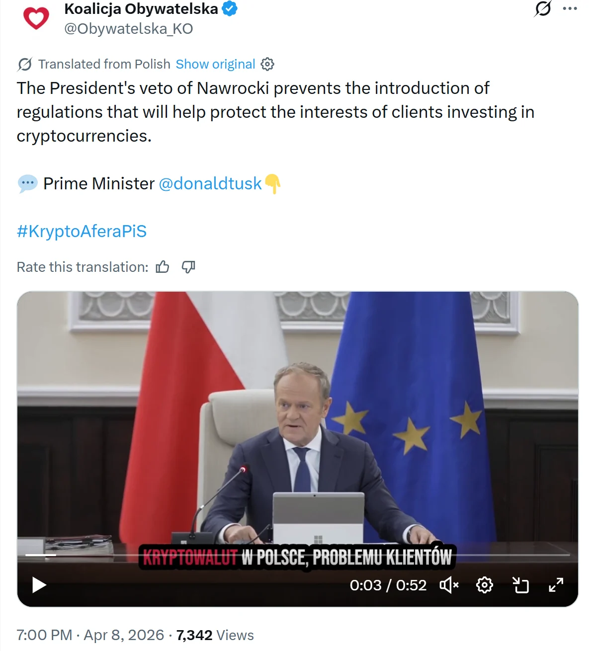Poland’s Digital Asset Regulatory Standoff Deepens as Parliament Fails Second Attempt to Override Presidential Crypto Bill Veto