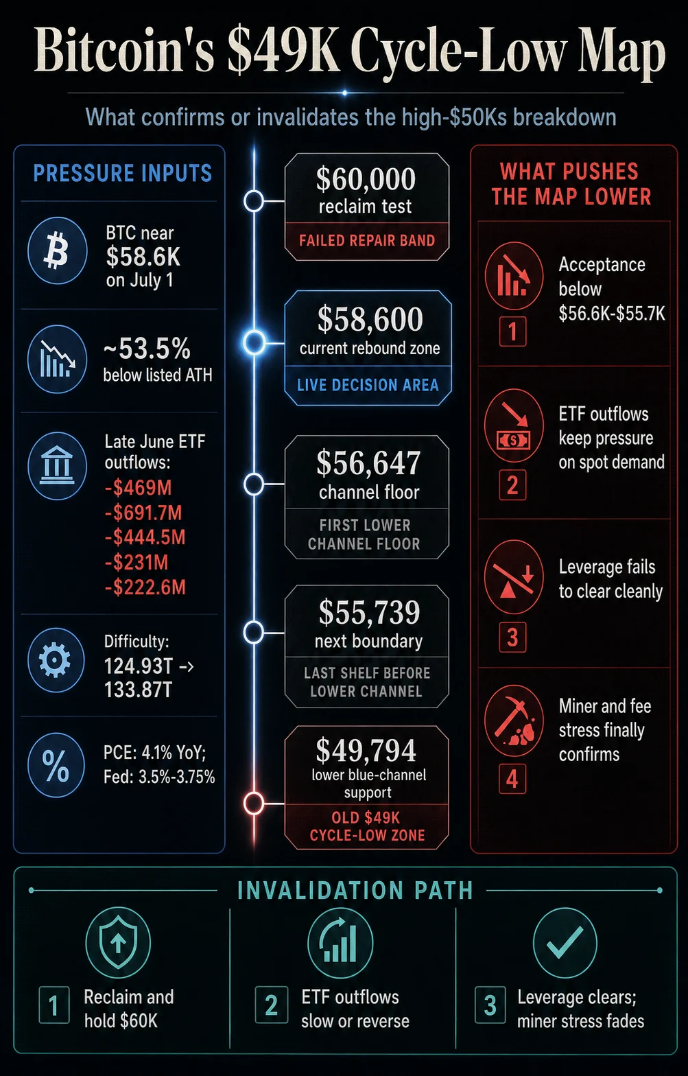 Bitcoin Market Outlook and the 49,000 Dollar Cycle-Low Thesis Technical Analysis and Institutional Sentiment Amidst Heightened Volatility