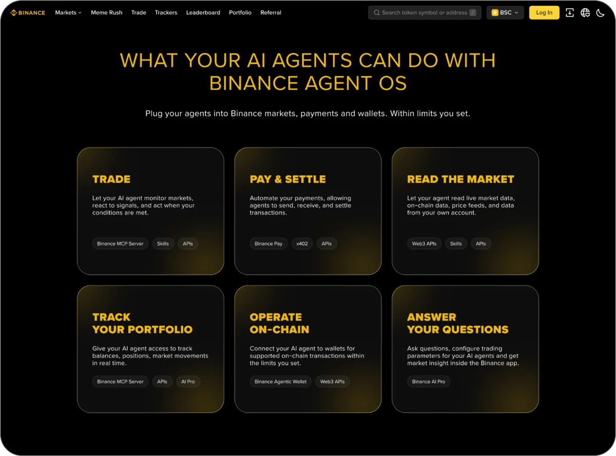 Binance Launches Agent OS to Empower Autonomous AI Agents in Managing Global Crypto Assets and Financial Workflows