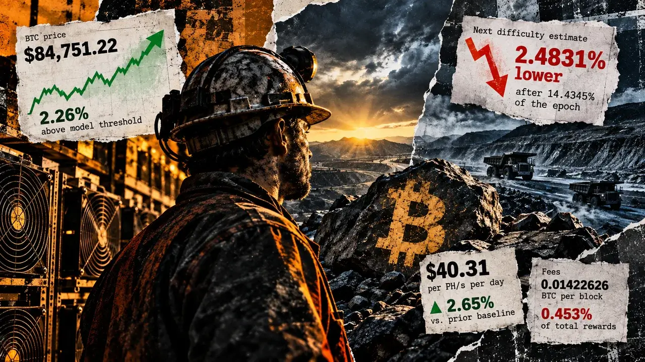 Bitcoin Mining Economics Stabilize as Price Gains Offset Difficulty Surge Following Latest Network Retarget