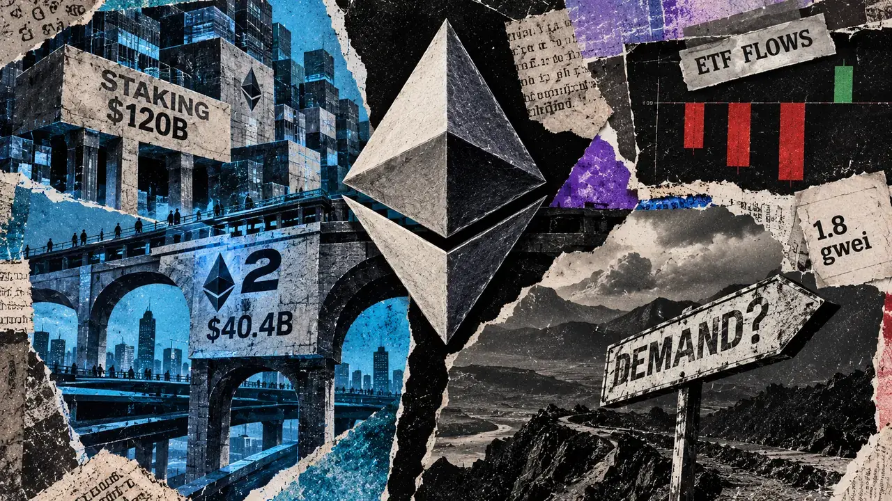 Ethereum’s Institutional Data Hub Reveals $120 Billion in Staked ETH Amidst ETF Outflows and Layer-2 Growth