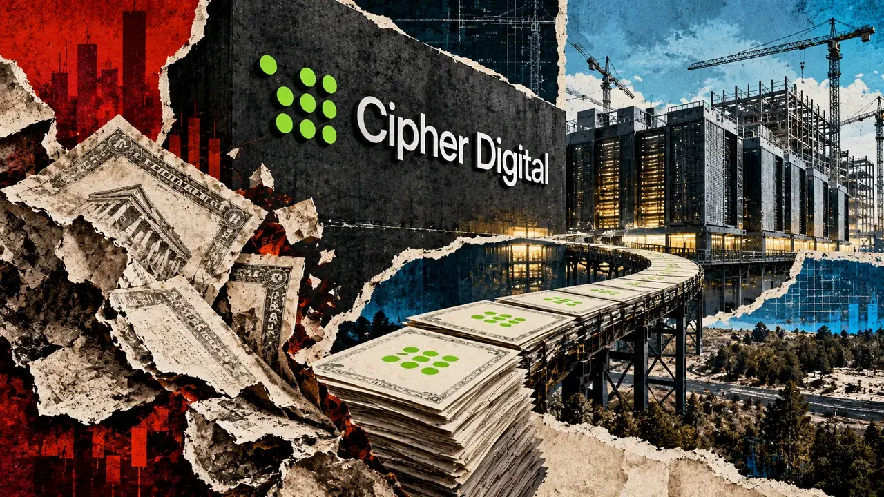 Cipher Digital’s $850 Million AI Bet Deepens Investor Scrutiny as Bitcoin Miner’s Stock Plunges 52%