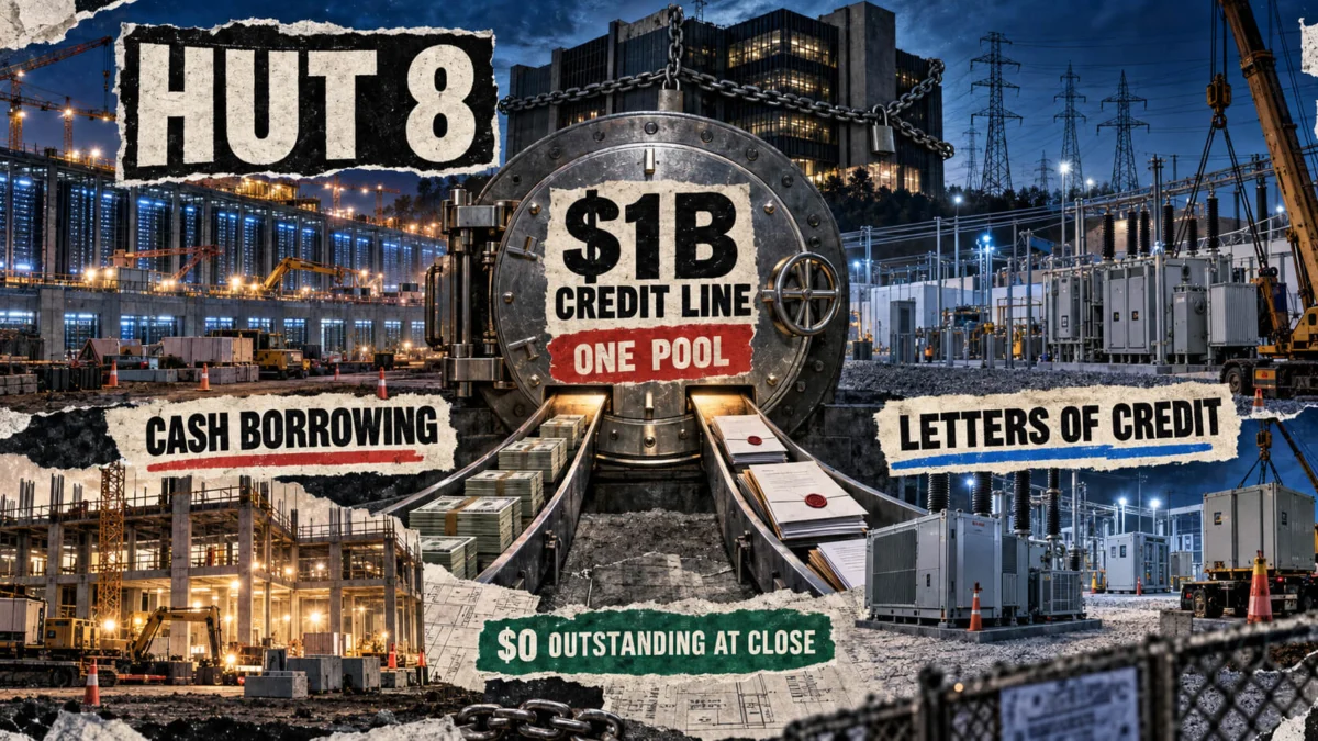 Hut 8 Secures One Billion Dollar Credit Line to Accelerate AI and Infrastructure Expansion