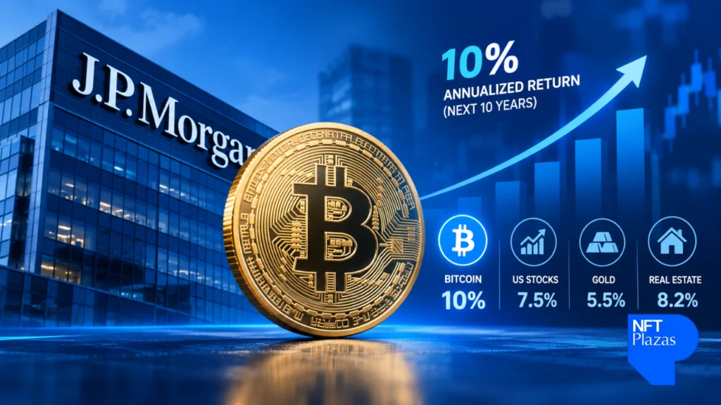 JPMorgan Predicts Bitcoin Will Outperform US Stocks, Gold and Real Estate Over the Next Decade